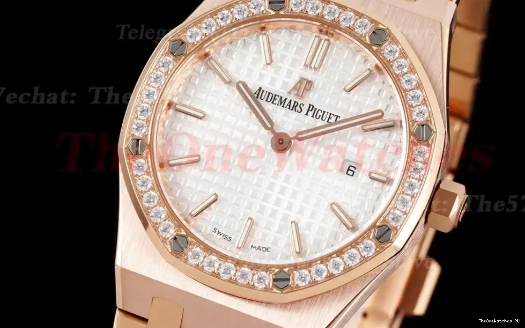 RG 8F Swiss Dial Oak Quartz 33mm  white Ladies RG Royal 0608